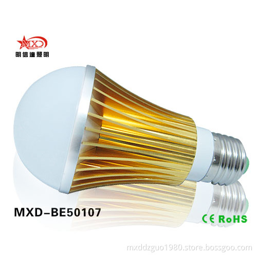 Aluminum 5W Indoor LED Bulb Lighting